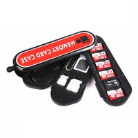 Boîte de rangement pour cartes mémoire d'appareil photo reflex numérique et de téléphone portable, tout-en-un pour cartes SD, TF, SIM