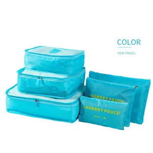 Wsy987 Thấp Moq Thời Trang 6 Pcs Nén Hành Lý Tổ Chức Túi Du Lịch Cá Nhân Đóng Gói Cubes Bán Buôn Du Lịch Túi Tổ Chức