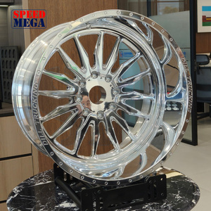 ล้อรถปลอมแปลง22x12 24x12 24X14 26x16 28x16 8x170 8x180 8X6.5 6X5.5สำหรับ F150 F250 Ram 2500 GMC Ford - Product Image 1