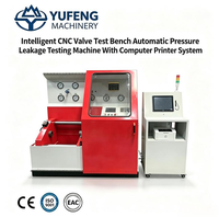 Banc d'essai intelligent CNC pour vannes, machine automatique de test de pression et de fuites avec système d'impression informatique