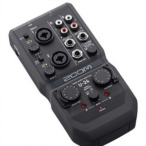 อินเทอร์เฟซเสียง USB แบบพกพา Zoom U-24 Handy 2 ช่องสัญญาณ พร้อมอินพุต XLR/<span class=keywords><strong>TRS</strong></span> คอมโบ 2 ช่อง ช่องสัญญาณ <span class=keywords><strong>MIDI</strong></span> I/O และช่องสัญญาณ RCA ผลิตในประเทศจีน - Product Image 1