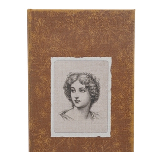 Set Of 2 Vintage Decorative <b>Book</b> <b>Box</b> With Elegant Lady Motifs L7x3x10.5 S5x2x8.5 - Product Image 5