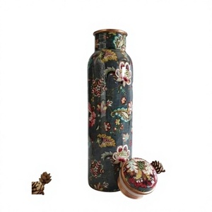 High Enamel Copper Water Bottle Custom Designs Eco Friendly Bottle for drinking accessories Gift Ideas Copper Bottle For Travels - Product Image 1