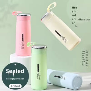 Mug de voyage en verre résistant à la chaleur, portable, de haute qualité, tendance, avec logo personnalisé, style dessin animé/sport, unisexe, à boire directement - Product Image 4