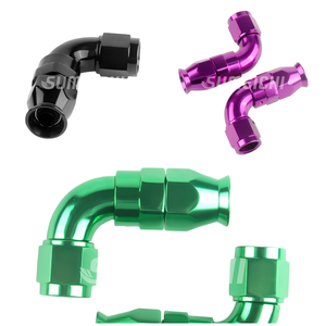 Extremo de manguera de PTFE de aluminio SUMEICHI 4AN 6AN 8AN 10AN12AN recto 180 grados 90 grados 45 grados - Product Image 6