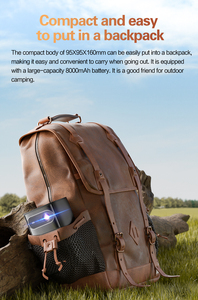 Projecteur <span class=keywords><strong>Android</strong></span> intelligent DLP WiFi 6 BT Home Cinéma Natif 1080P 4K-Laser 3D 5G avec batterie 15000mAh - Product Image 5