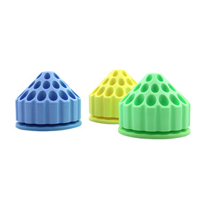 Boîte de rangement pour fraises dentaires, design en nid d'abeille rotatif à 360 degrés pour accessoires de perceuse dentaire - Product Image 1