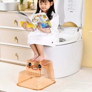 Multifunctional <b>Plastic</b> Non Slip <b>Step</b> Stool For Children Toilet Use 2-4 Years Yellow Rose Red - Product Image 4