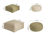 Usine vente en gros nouveau Design de haute qualité coussin de siège pouf pour salon