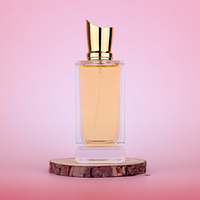 Flacons de parfum de luxe arabes personnalisés avec écran givré imprimé en usine, avec vaporisateur à pompe, flacon en verre