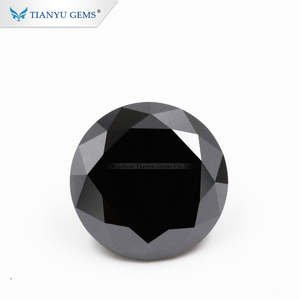 Moissanite noire en vrac, <span class=keywords><strong>1</strong></span> <span class=keywords><strong>carat</strong></span>, <span class=keywords><strong>prix</strong></span> bas, moissanite ronde 4H Sic, <span class=keywords><strong>prix</strong></span> <span class=keywords><strong>de</strong></span> la moissanite noire - Product Image 4