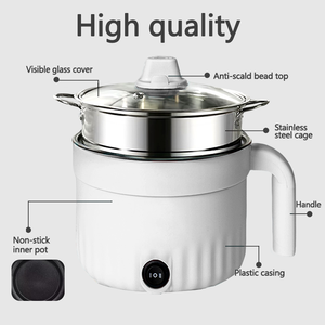 Marmite électrique durable antiadhésive de 1,8 L avec contrôle de la température pour un usage domestique et hôtelier - Product Image 3