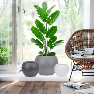 Macetas <span class=keywords><strong>de</strong></span> plástico para interior/exterior <span class=keywords><strong>de</strong></span> 8,66/10,63/12,99/16,93 <span class=keywords><strong>pulgadas</strong></span>, <span class=keywords><strong>maceta</strong></span> duradera y resistente a los rayos UV, macetas <span class=keywords><strong>de</strong></span> PE moldeadas por soplado - Product Image 6