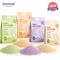 Litière pour chat à base de soja 5L, sans poussière, agglomération rapide, haute absorption, contrôle efficace des odeurs, ne colle pas au fond, facile à ramasser, biodégradable en vrac