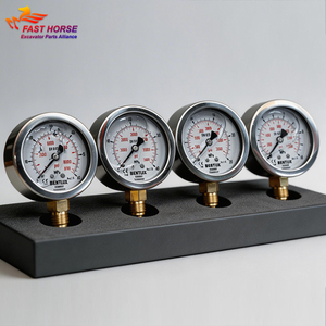 Hangood High Precision Hydraulic Pressure 4 <strong>Gauge</strong> For Kit For Excavator Repair Diagnostic Tools 100% New Guangzhou China - Product Image 5