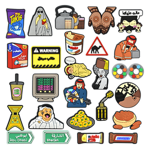 Nouveaux breloques arabes islamiques allah pour bébé broche nouveau dessin animé arabe <span class=keywords><strong>sabot</strong></span> breloques style arabe pvc chaussures charmes - Product Image 1