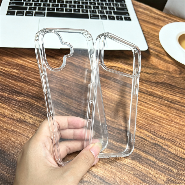 Wholesale Non-yellow clear White Acrylic Transparent Sublimation Mobile Phone case for iphone 17 16 15 14 13 12 Pro Max air Plus