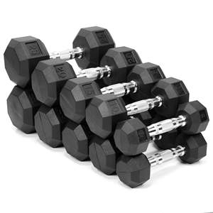 Juego de Mancuernas Hexagonales de Goma de Alta Calidad para <span class=keywords><strong>Gimnasio</strong></span> en Casa con Soporte para Almacenamiento de Mancuernas - Product Image 3