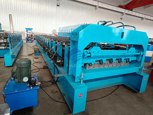 Máquina formadora automática de rollos de cubierta 688, estructura de acero, maquinaria para fabricar baldosas de suelo y techado, ancho de alimentación de 1200mm - Product Image 5