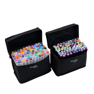 Marqueurs de croquis professionnels à pigments riches à base d'alcool Graffiti Marqueur d'art double pointe Marqueur de croquis à double pointe Ensemble de stylos - Product Image 2