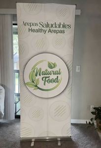 Portable Retractable Waterproof Roll <b>Banner</b> Aluminum Alloy Frame UV Printed Custom Color for Outdoor Street Activity Event - Product Image 3
