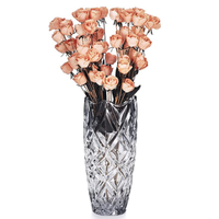 Vases en verre cylindriques élégants et transparents personnalisés pour la décoration, vente en gros d'articles ménagers bon marché