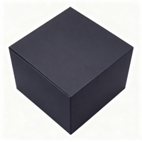 Boîte à montre rigide en carton noir de luxe, emballage OEM personnalisé avec logo, recyclable, revêtement UV, laminage mat