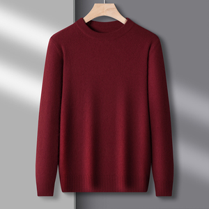 เสื้อสเวตเตอร์ผู้ชายปี 2026 แบบ OEM สำหรับฤดูหนาว ดีไซน์ลายถัก ผ้าฝ้าย แขนยาว คอกลม จั๊มเปอร์ เสื้อถักแบบสั่งทำ - Product Image 2