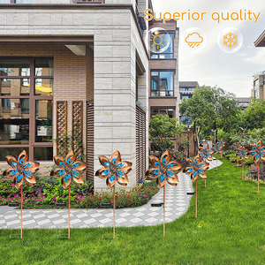 Solaire LED <span class=keywords><strong>Moulin</strong></span> Lumière En Plein Air Étanche <span class=keywords><strong>Jardin</strong></span> Pelouse Paysage Lampe Voie Cour <span class=keywords><strong>Maison</strong></span> Décoration Coloré Moulinet Coloré - Product Image 1
