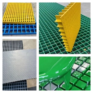 Fabrika yüksek mukavemetli rekabetçi fiyat 38x38x2 5mm FRP ızgara güvercin/tavuk/ördek/domuz için fiberglas kalıplı döşeme ızgarası