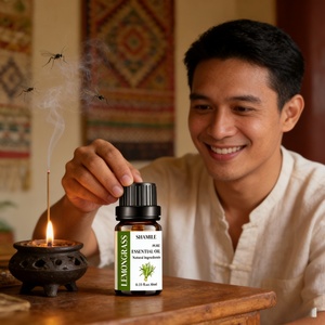 Huile essentielle pure de <span class=keywords><strong>citronnelle</strong></span> non diluée 10 ml, anti-moustiques, pour le marché de la Thaïlande, de la Malaisie et de l'Asie du Sud-Est, pour diffuseur de SPA - Product Image 4