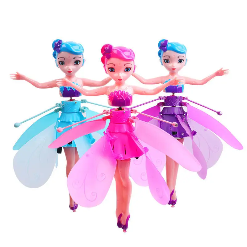 kids Induction Toy Gesture sensing Fairy Inductive aircraft Hand Sensing with Sensors mini flying doll toy girls