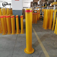 KAVASS Source Factory Powder Coated-Montage en surface Sécurité en acier jaune Borne de stationnement fixe pour parking