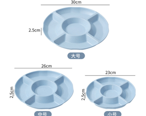 Paille de blé ménage cuisine marmite plateau plateau de fruits compartimenté plateau de fruits divisé plateau de fruits - Product Image 6