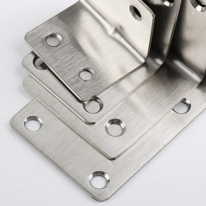 JINNATE Stainless Steel Angle Brackets 90 Degree L Shape Reinforced Shelf Support Furniture Connectors - Product Image 3
