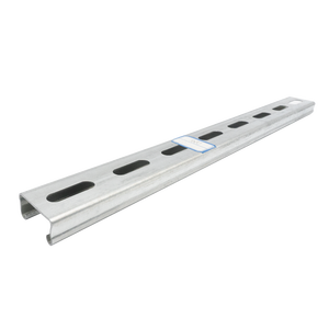 Perfil de Acero en C Perforado y Ranurado de Acero al Carbono 41x41x2mm, Galvanizado en Caliente, Soportes Solares Fotovoltaicos, Corte Personalizado - Product Image 1