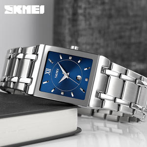 SKMEI 9263 esfera cuadrada Compras en línea Alta calidad Hombre Relojes 3atm Sr626sw Oem Relojes de acero inoxidable OEM - Product Image 1