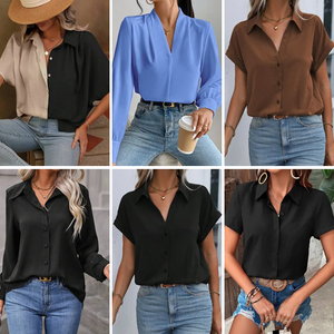 Wholesale Women's Shirts Fashionable and Elegant Women's Printed Shirts <b>Mixed</b> Shipment - Product Image 2