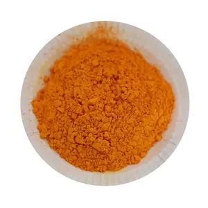 Poudre de pigment d'art de poterie de glaçure en céramique jaune orange résistant aux hautes températures 1300 degrés Celsius