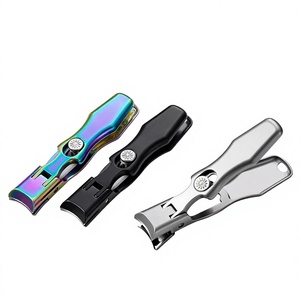 Coupe-ongles en acier inoxydable à large ouverture, anti-éclaboussures, pour ongles épais des mains et des pieds, outil de manucure pour adultes - Product Image 2