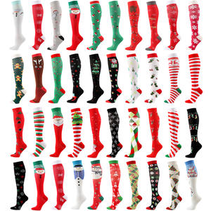 Chaussettes <span class=keywords><strong>de</strong></span> sport amusantes HLC personnalisées, chaussettes hautes pour le sport, chaussettes <span class=keywords><strong>de</strong></span> Noël festives, bonhomme <span class=keywords><strong>de</strong></span> neige, renne <span class=keywords><strong>de</strong></span> Noël, chaussettes <span class=keywords><strong>de</strong></span> compression <span class=keywords><strong>de</strong></span> Noël - Product Image 5