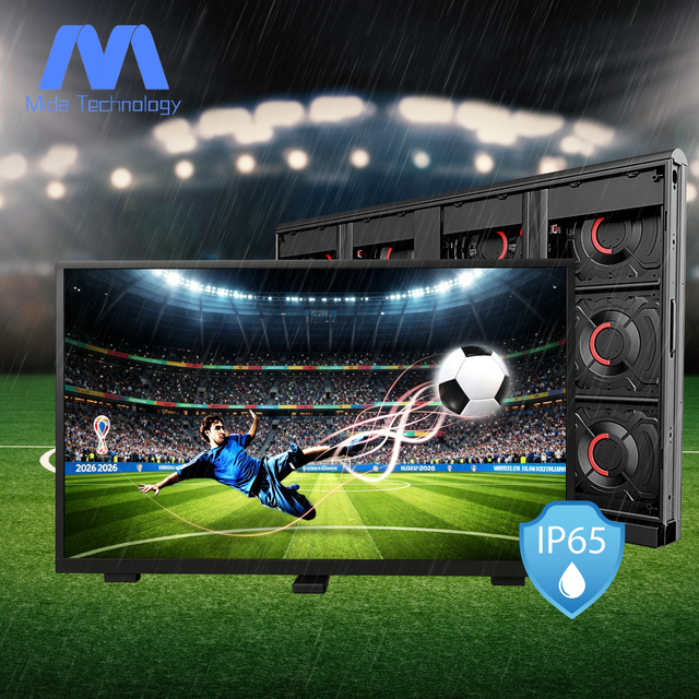MIDA P5 P6 P8 P10 HD Full Color LED Display Football Sport Fence Waterproof Outdoor Advertising Stadium Perimeter Screen Banner