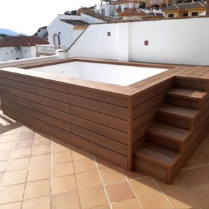 Luxe Petit <span class=keywords><strong>Mini</strong></span> Spa Jet D'eau En Fibre De Verre En <span class=keywords><strong>Bois</strong></span> Wpc Piscina Plunge Spa <span class=keywords><strong>Piscine</strong></span> <span class=keywords><strong>Hors</strong></span> <span class=keywords><strong>Sol</strong></span> <span class=keywords><strong>Piscine</strong></span> Extérieure - Product Image 3
