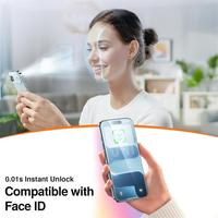 REMAX GL-60 28 °   Protection d'écran de téléphone portable anti-espion en verre trempé 9H pour iPhone 17 18 Air Pro Max