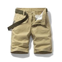 ANSZKTN Quần Đùi Tùy Chỉnh Ăn Nhẹ Vải Chino Màu Trơn Mùa Hè 100% Cotton Cho Nam Quần Đùi Trơn Thường Ngày Quần Đùi Túi Hộp Cho Nam