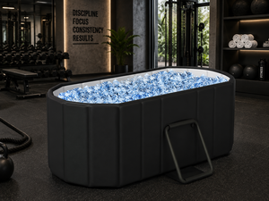 Vanace-Baignoire pliante portable en PVC pour athlètes d'extérieur, vidange rapide et rangement facile, offre spéciale - Product Image 1