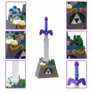 Légende de la Forêt Noire : <span class=keywords><strong>Château</strong></span> de Hailaru et Épée du Maître – Blocs de Construction en Plastique DIY MOC-36344 - Product Image 4
