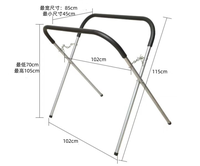 Support de peinture pliant en acier robuste à cadre en X, réglable, pour pare-brise, travail de carrosserie automobile, portable pour garage et atelier