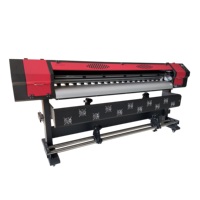 Imprimantes jet d'encre numériques grand format 2m (6,6 pieds) de haute qualité pour toile et vinyle, avec têtes Xp600 Dx5 et encre éco-solvant