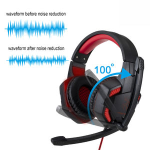 游戏耳机立体声环绕声耳机发光二极管光噪声消除耳机与电脑兼容 - Product Image 2